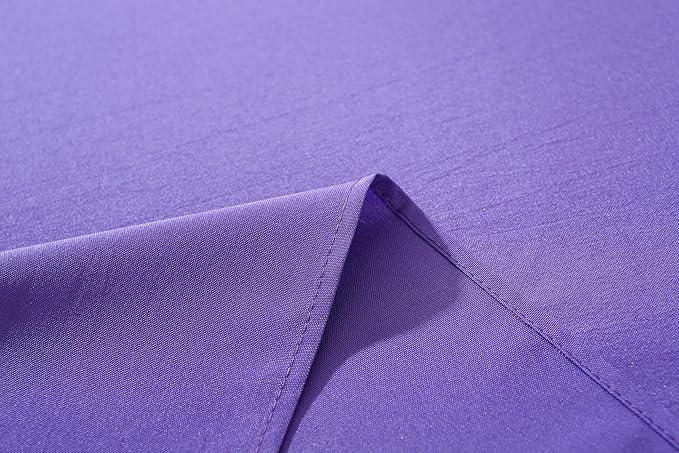 Craft And Party Rectangle Tablecloth, 70 x 108 Inch Purple Tablecloth, Polyester Fabric Washable Table Cloth for Home, Party, Wedding or Restaurant Use.