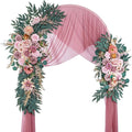 Wedding Arch Flowers, Artificial Flowers for Decoration, Large Flower Swag for Boho Styles Wedding Ceremony Floral Decor - Pack of 2