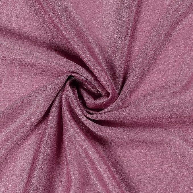 VDS Pack of 1 Panel (30 Inch X 20 Feet) Wedding Arch Draping Fabric Sheer Chiffon Fabric Drapery for Wedding Ceremony Reception Swag Backdrop Canopy Chuppah ARBO Altars Decoration (Mauva)