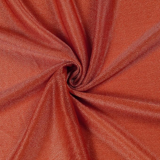 VDS Pack of 1 Panel (30 Inch X 30 Feet) Wedding Arch Draping Fabric Sheer Chiffon Fabric Drapery for Wedding Ceremony Reception Swag Backdrop Canopy Chuppah ARBO Altars Decoration (Terracotta)