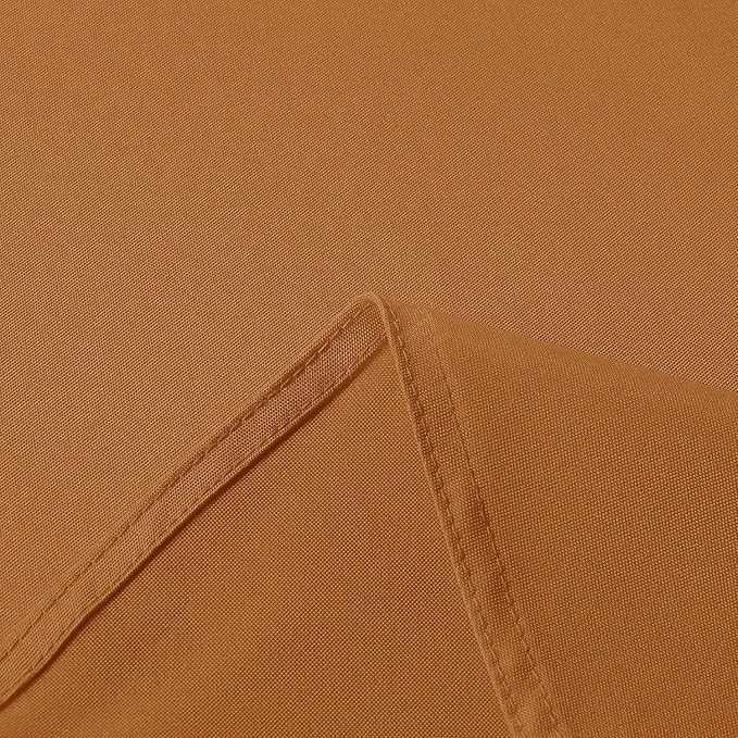 sancua 2 Pack Tablecloths Rectangular 60x102 Inch, Thanksgiving Table Cloths Rectangle for 6 Foot Tables - Stain and Wrinkle Resistant Washable Polyester Table Cover for Fall, Dining, Parties Bronze