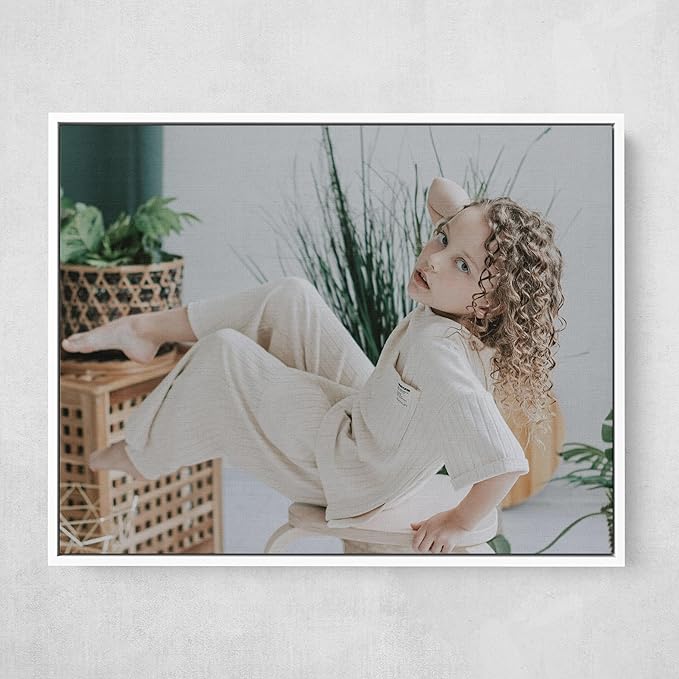 Personalized Custom Canvas Prints: Photo On Canvas (White, 16x16) Transform Your Photos into Stunning Framed Wall Art Digitally Printed Photo To Canvas Ideal for Home Decor, Gifts Keepsakes.