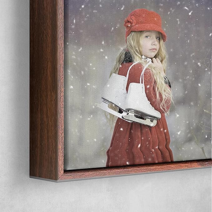 Personalized Custom Canvas Prints: Photo On Canvas (Dark Brown, 16X24) Transform Your Photos into Stunning Framed Wall Art Digitally Printed Photo To Canvas Ideal for Home Decor, Gifts Keepsakes.