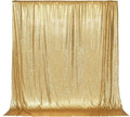 PartyDelight Sparkly Gold Sequin Backdrop Curtain 6Ft x 6Ft Photography Party Event Back Drop