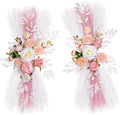 Wedding Arch Flowers, Artificial Flowers for Reception Backdrop and Welcome Ceremony Sign, Large Flower Swag for Dreamy Romantic Wedding Ceremony Floral Decor - Pack of 2