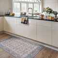 Bloom Rugs Washable Non-Slip 3' x 5' Rug - Teal/Blue/Beige Traditional Oriental Area Rug for Living Room, Bedroom, Dining Room, and Kitchen - Exact Size: 3' x 5'