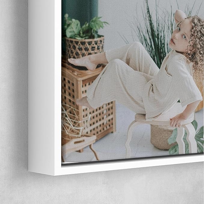 Personalized Custom Canvas Prints: Photo On Canvas (White, 24x36) Transform Your Photos into Stunning Framed Wall Art Digitally Printed Photo To Canvas Ideal for Home Decor, Gifts Keepsakes.