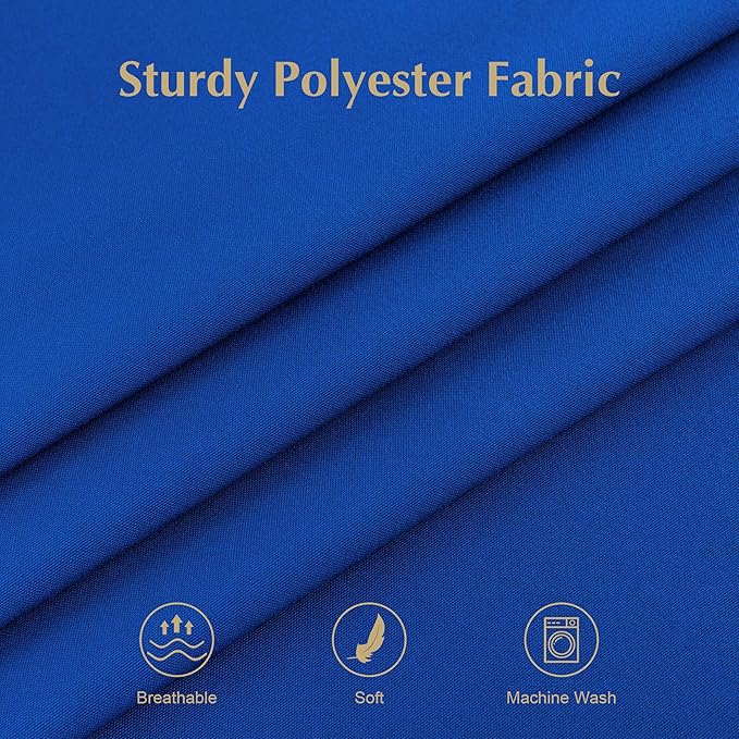 2 Pack Square Table Cloth 48X48 Inch Royal Blue Tablecloth Washable Polyester Solid Dining Table Cover for Birthday Party Dinner Holiday Outdoor Indoor