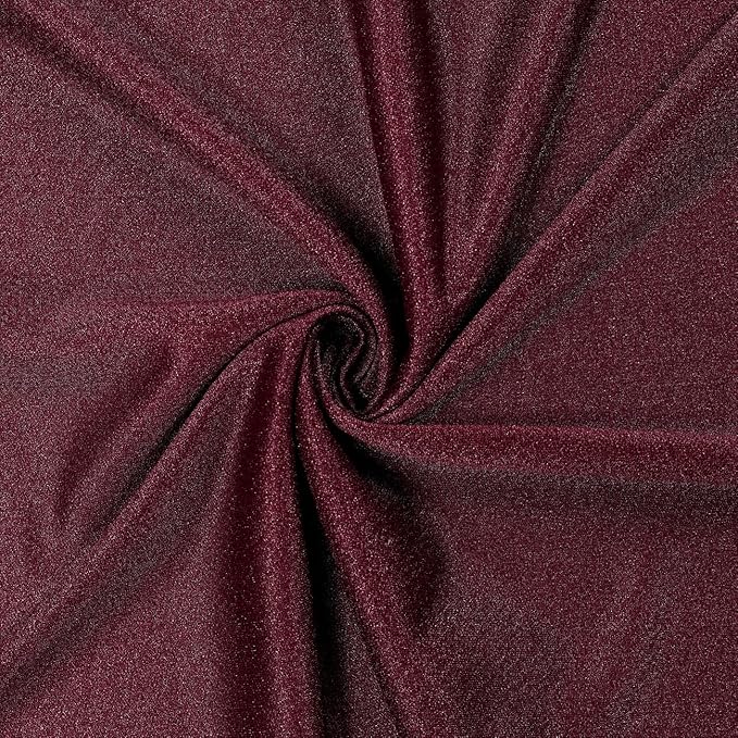 VDS Pack of 2 Panel (30 Inch X 30 Feet) Wedding Arch Draping Fabric Sheer Chiffon Fabric Drapery for Wedding Ceremony Reception Swag Backdrop Canopy Chuppah ARBO Altars Decoration (Burgundy)