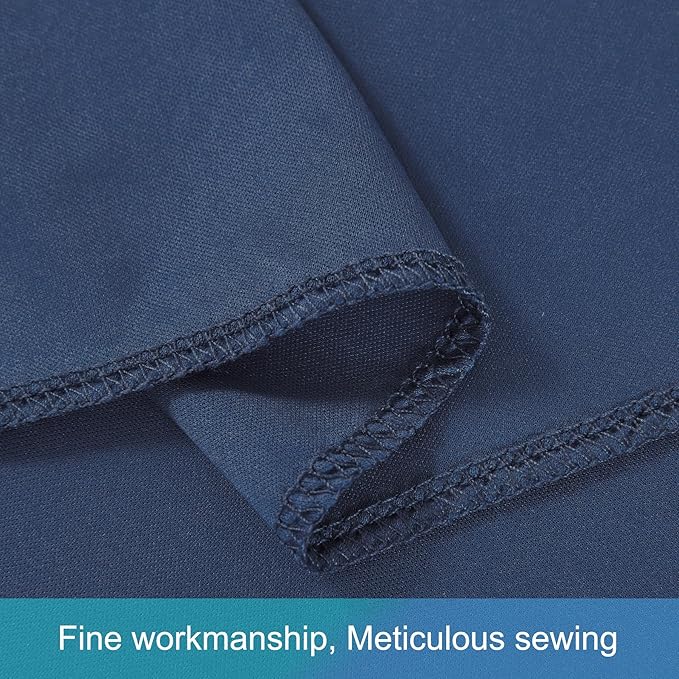 50ft x 12ft Navy Blue Backdrop Curtains Wrinkle Free Backdrop Curtain for Wedding Parties Blue Fabric Backdrops Drapes Back Drop Cloth Bridal Shower Stage Curtains Wedding Decorations for Reception