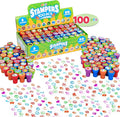 JOYIN 100 Pcs Assorted Stamps for Kids Self-Ink Stamps (50 Different Designs, Dinosaur, Zoo Safari Stampers) for Party Favor, Carnival Prizes, School, Easter Egg Stuffers, Halloween, Christmas