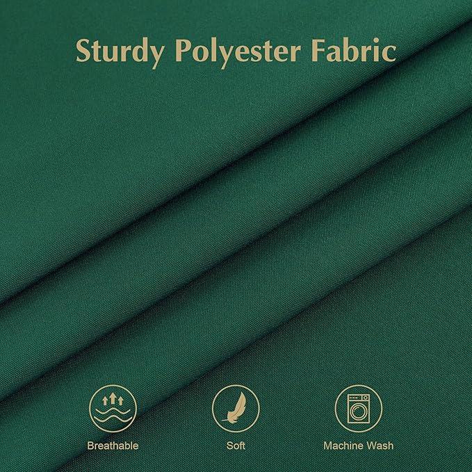 2 Pack Small Square Table Cloth 24X24 Inch Green Tablecloth Washable Polyester Solid Table Cover for Night Stand End Table Side Table Outdoor Indoor