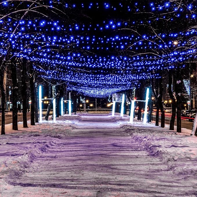 100 LED Christmas String Lights, 39FT Indoor Lights Plug-in with 8 Modes & Timer & Memory Function, Waterproof Christmas Lights Outdoor for Holiday Party Christmas Tree Decor