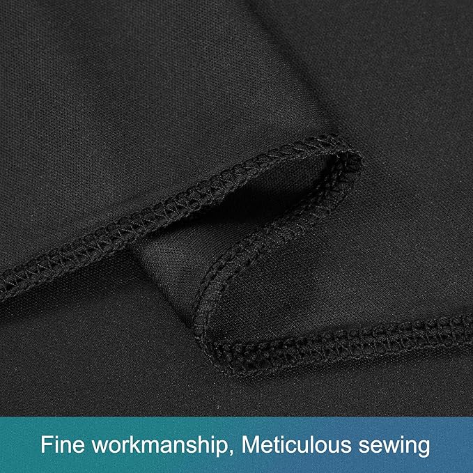40ft x 12ft Black Backdrop Curtains Wrinkle Free Backdrop Curtain for Wedding Parties Black Fabric Backdrops Drapes Back Drop Cloth Bridal Shower Stage Curtains Wedding Decorations for Reception