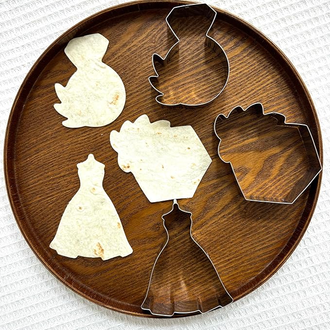 New Green Wedding Cookie Cutter Set-3 Pieces-Wedding Dress, Diamond Ring, Hexagon Cookie Cutter with Leaf-Dishwasher Safe Fondant Cookie Cutters