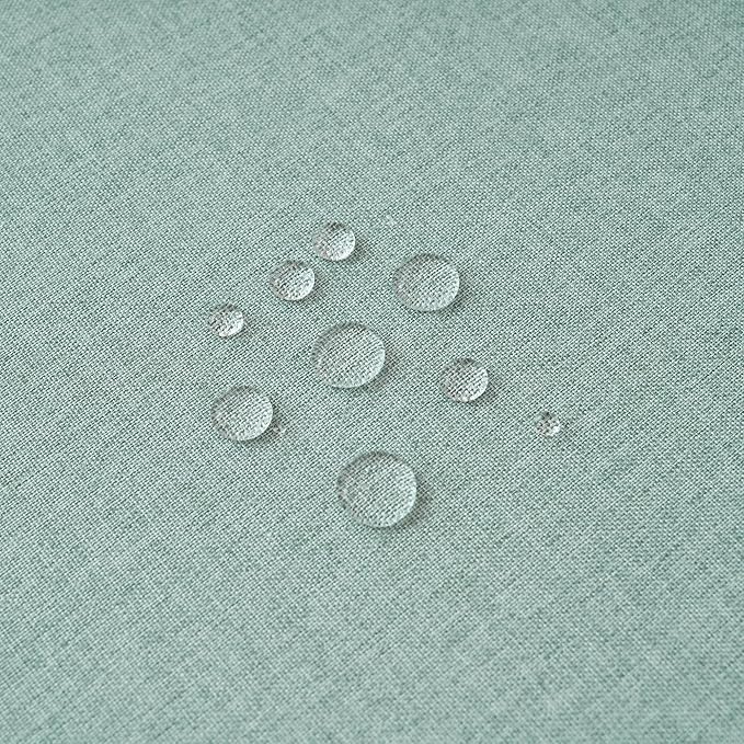 NLMUVW Sage Green Linen Tablecloth Rectangle 6ft, Rustic Textured Table Cloth Water Resistant Farmhouse Table Cover for Kitchen Dining Party Coffee, 54x78 Inch