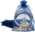 TheDisplayGuys 48-Pack 4x6 Navy Blue Sheer Organza Gift Bags with Drawstring, Jewelry Candy Treat Wedding Party Favors Mesh Pouch