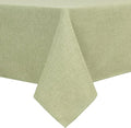 Hiasan Faux Linen Square Tablecloth - Wrinkle and Stain Resistant Washable Table Cloth for Kitchen Dining Room Holiday Table Cover for Dinner, Green, 30 x 30 Inch