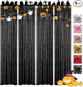 VOK Black Sequin Backdrop Curtains 4 Panels 2FTx8FT Glitter Photography Background for Wedding Birthday Christmas Party Decorations