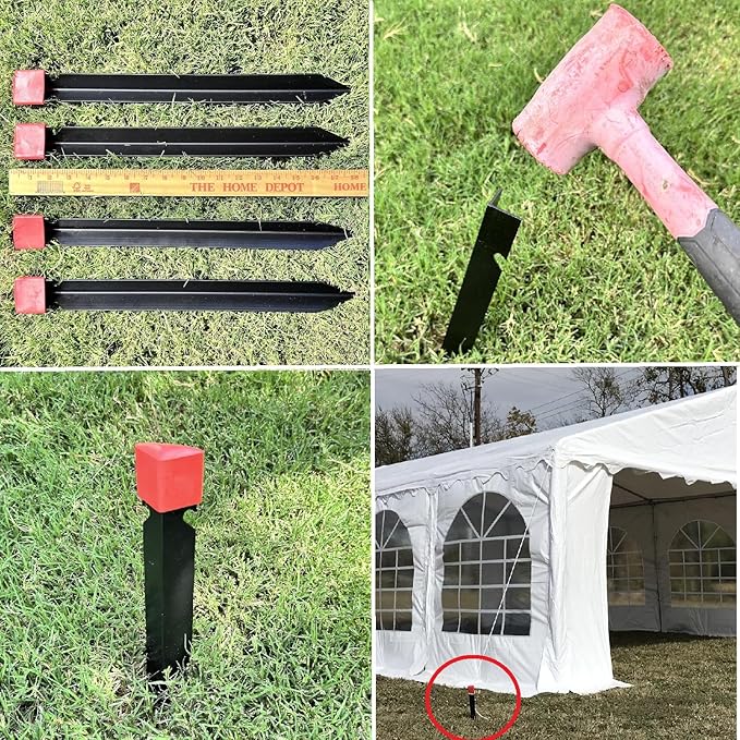 DELTA 26'x20' Budget PE Party Tent + (3) Long Storage Bags, Tents for Parties Outdoor Large Commercial Canopy Wedding Event Tent with Removable Sidewalls for Patio Outdoor Events