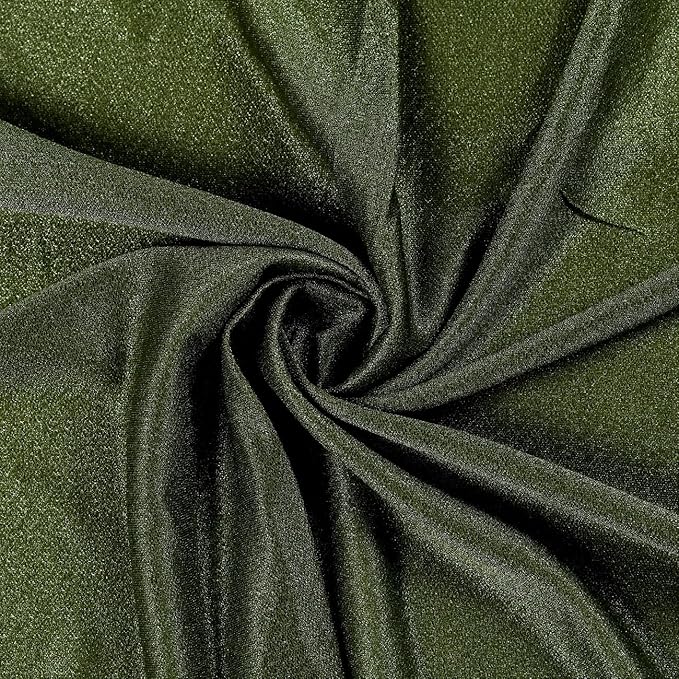 VDS Pack of 1 Panel (30 Inch X 20 Feet) Wedding Arch Draping Fabric Sheer Chiffon Fabric Drapery for Wedding Ceremony Reception Swag Backdrop Canopy Chuppah ARBO Altars Decoration (Olive)