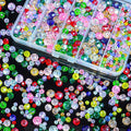 800Pcs Colors Random 4/6/8/10mm Crystal Glass Beads for Jewelry Making Beads for Bracelets Necklace Pendants Making Supplies(Mixed Colors)