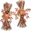 Wedding Arch Flowers, Artificial Flowers for Reception Backdrop and Welcome Ceremony Sign, Large Flower Swag for Dreamy Romantic Wedding Ceremony Floral Decor - Pack of 2