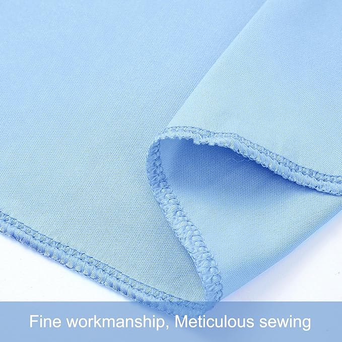 50ft x 12ft Baby Blue Backdrop Curtains Wrinkle Free Backdrop Curtain for Wedding Parties Blue Fabric Backdrops Drapes Back Drop Cloth Bridal Shower Stage Curtains Wedding Decorations for Reception