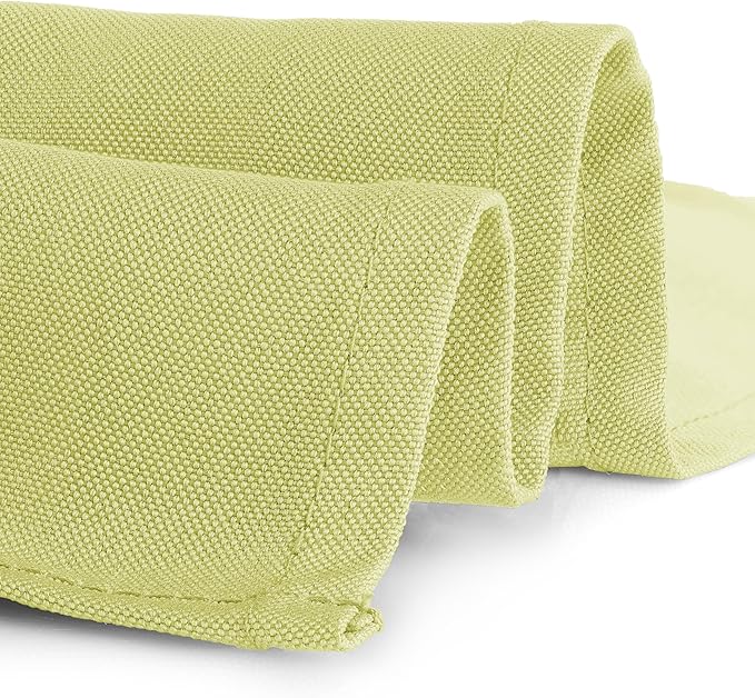 Gee Di Moda Square Tablecloth - 52 x 52 Inch Yellow Table Cloth for Small Square or Round Tables - Heavy Duty Washable Fabric - for Buffet Table, Holiday Party, Dinner, Wedding & Baby Shower