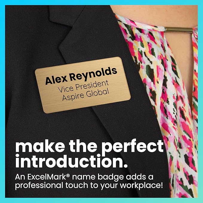 ExcelMark Custom Name Tag - Engraved Name Badge with Pin or Magnetic Backing, 16 Colors, 6 Fonts, and 2 Sizes to Choose from (Burgundy w/White Letters, 1"x 3")