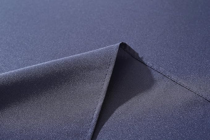 Craft And Party Square Tablecloth, 54 x 54 Inch Navy Blue Tablecloth, Polyester Fabric Washable Table Cloth for Home, Party, Wedding or Restaurant Use.