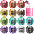 Aheroi Edible Glitter Set, 15 Colors Luster Dust Edible Set, Shimmering Glitter for Drinks Powder Glitter for Fondant, Cocktail Glitter for Cakes, Candy, Chocolate, Cookie（4g/0.14oz）