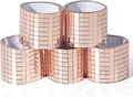 PP OPOUNT 2360 Pieces Self-Adhesive Mosaic Tiles, 5 x 5 mm Disco Tiles, Real Glass Mirror Mosaic for DIY Disco Balls, Indoor Decoration, Vases, Cups, Photo Frames (Rose-Gold)