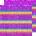 Rainbow Streamers Party Decorations - Thicken 4 Pack 3.2 x 8.2 FT - Rainbow Gradient Tinsel Foil Fringe Curtains, Photo Booth Props Backdrop for Birthday, 80s 90s Party Decorations