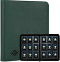 Card Binder for Trading Cards 9 Pocket, TiopLior Zip MTG Card Binders with 432 Side Loading Pocket, Card Album Fit for TCG Baseball Football Sports Card, Easy to Insert Card Collection Binder (green)