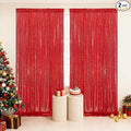 Poise3EHome Red Sequin Backdrop Curtain,2 PCS 5FT x 10FT Glitter Panels for Birthday Party Baby Shower Wedding Christmas Thanksgiving Holiday Festival Decor