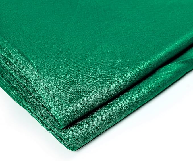 VDS Pack of 2 Panel (30 Inch X 40 Feet) Wedding Arch Draping Fabric Sheer Chiffon Fabric Drapery for Wedding Ceremony Reception Swag Backdrop Canopy Chuppah ARBO Altars Decoration (Emerald)
