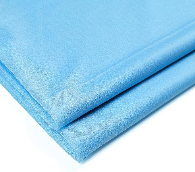 VDS Pack of 2 Panel (30 Inch X 100 Feet) Wedding Arch Draping Fabric Sheer Chiffon Fabric Drapery for Wedding Ceremony Reception Swag Backdrop Canopy Chuppah ARBO Altars Decoration (Turquoise)