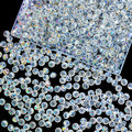 460Pcs 8mm Crystal Glass Beads for Jewelry Making Beads for Bracelets Necklace Pendants Making Supplies(White AB Color)