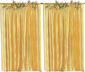4FTx8FT Gold Sequin Backdrop Curtains 2 Panels Sequin Sparkly Background Drapes for Parties