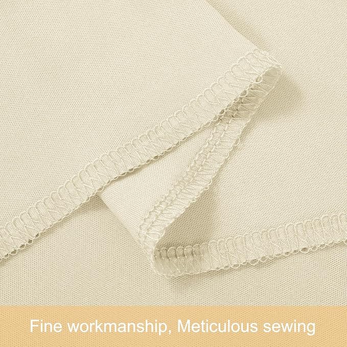 50ft x 12ft Beige Backdrop Curtains Wrinkle Free Backdrop Curtain for Wedding Parties Beige Fabric Backdrops Drapes Back Drop Cloth Bridal Shower Stage Curtains Wedding Decorations for Reception