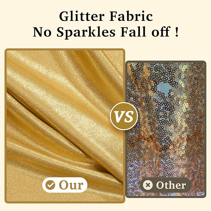 20ftx12ft Gold Sequin Backdrop Curtain Panels for Parties, Wrinkle Free Glitter Photo Backdrop Drapes 4 Panels 5x12FT Shimmer Back Drop Cloth for Wedding Birthday Christmas Photography Background