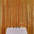 Eternal Beauty Yellow Gold Sequin Backdrop, 10x10 Ft Glitter Background Curtains for Shimmer Photography Party Wedding Birthday Back Drop Decor
