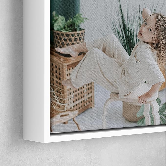 Personalized Custom Canvas Prints: Photo On Canvas (White, 12x16) Transform Your Photos into Stunning Framed Wall Art Digitally Printed Photo To Canvas Ideal for Home Decor, Gifts Keepsakes.