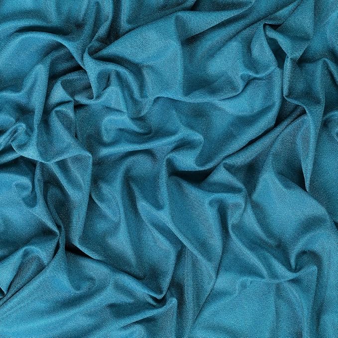 VDS Pack of 2 Panel (30 Inch X 30 Feet) Wedding Arch Draping Fabric Sheer Chiffon Fabric Drapery for Wedding Ceremony Reception Swag Backdrop Canopy Chuppah ARBO Altars Decoration (Dark Teal)