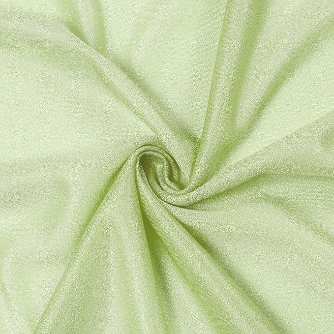 VDS Pack of 1 Panel (30 Inch X 100 Feet) Wedding Arch Draping Fabric Sheer Chiffon Fabric Drapery for Wedding Ceremony Reception Swag Backdrop Canopy Chuppah ARBO Altars Decoration (Sage Green)
