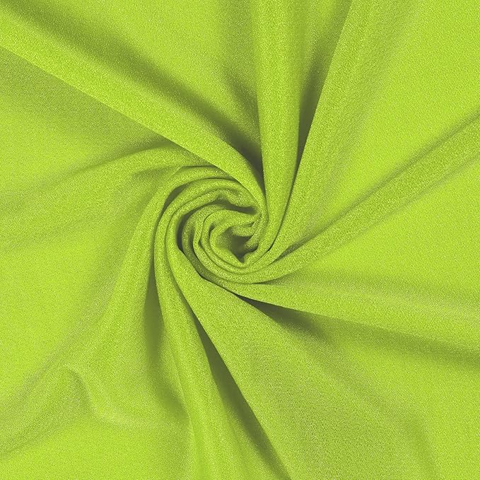 VDS Pack of 2 Panel (30 Inch X 40 Feet) Wedding Arch Draping Fabric Sheer Chiffon Fabric Drapery for Wedding Ceremony Reception Swag Backdrop Canopy Chuppah ARBO Altars Decoration (Parrot Green)