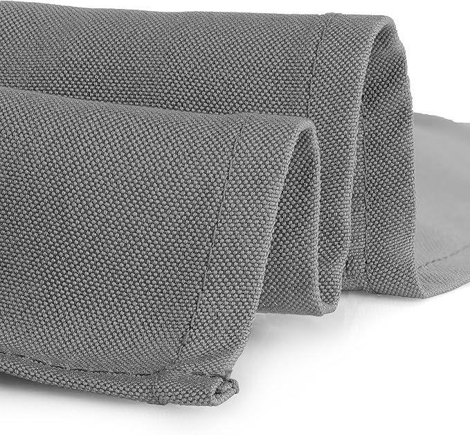 Gee Di Moda Square Tablecloth - 70 x 70 Inch Charcoal Table Cloth for Medium Square or Round Tables - Heavy Duty Washable Fabric - for Buffet Table, Holiday Party, Dinner, Wedding & Baby Shower
