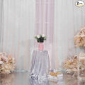 Poise3EHome 2Pcs 3Ft x 8Ft Sequin Backdrop Curtain, White Sequin Backdrop Curtain, Sequin Curtains for Party Wedding Sequence Backdrop