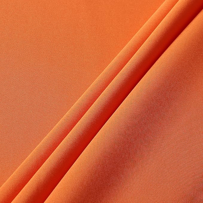 sancua Round Tablecloth - 70 Inch - Water Resistant Spill Proof Washable Polyester Table Cloth Decorative Fabric Table Cover for Dining Tables, Buffet Parties and Camping, Orange
